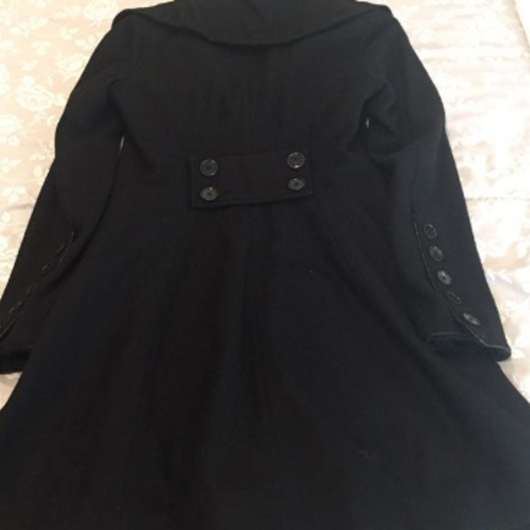 Express Peacoat Long Jacket Wool XS - Picture 8 of 12